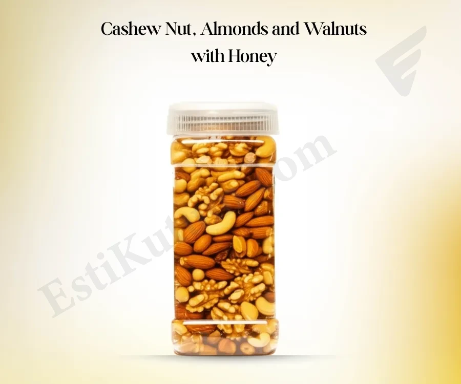 Cashew Nut, Almonds and Walnuts with Honey