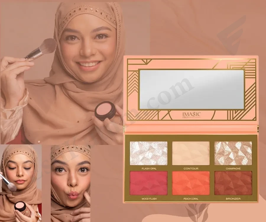 Imagic Highlighter Blush and Contour Palette